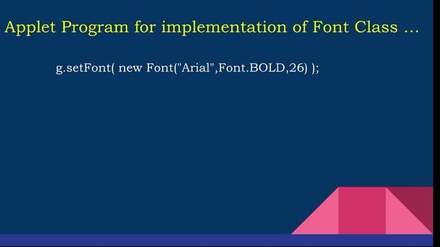 Implementation of Font class in Java смотреть онлайн