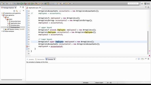 Generics with Wildcards in Java смотреть онлайн