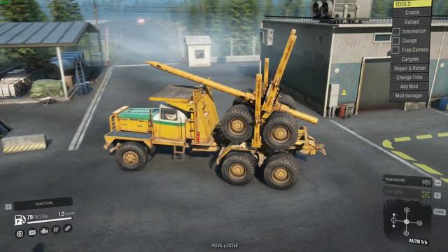 TWM's P16 Logging Bunk and Trailer Loading Demo смотреть онлайн