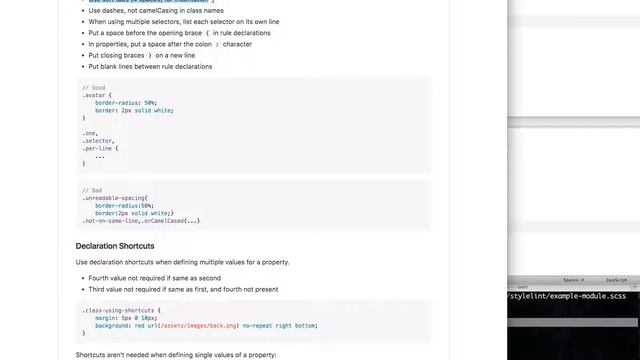 Stylelint demo for CSS styleguide testing смотреть онлайн