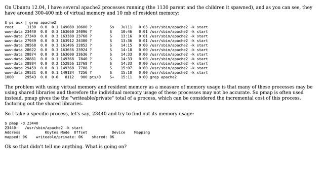 Unix & Linux: pmap and memory usage смотреть онлайн