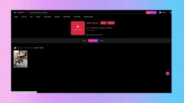 Загрузка видео на Reddit (RedGifs)