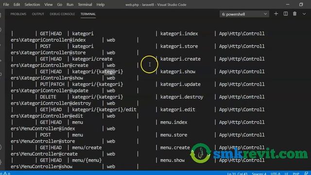 Tutorial Belajar Pemrograman Web Menggunakan Laravel #3 Route смотреть онлайн