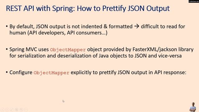 REST API with Spring: How to Prettify JSON Output смотреть онлайн