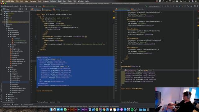 Personal Website with React - Relative Blog Links and Starting Blog Footer смотреть онлайн