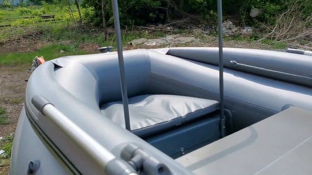Обзор лодки РИБ алюминиевый "VOYAGE" 390 + тент крыша!!! смотреть онлайн