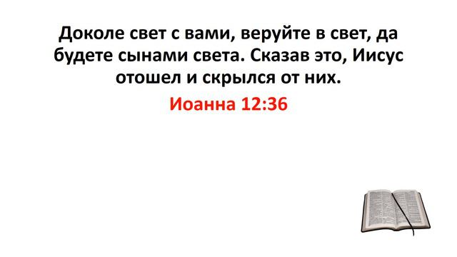 Библия, Новый Завет. Иоанна 12:36 смотреть онлайн