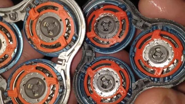 Сравниваю оригинал и копию - Бреющая головка для электробритвы Philips S7370 смотреть онлайн