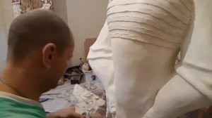 Делаем скульптуру матроса Лома из пенопласта и шпатлёвки.