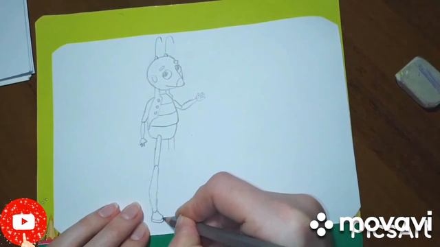 Раскраска Кузя из мультика Лунтик смотреть онлайн