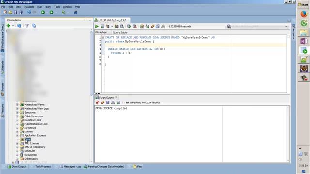 How to call java functions in Oracle database смотреть онлайн