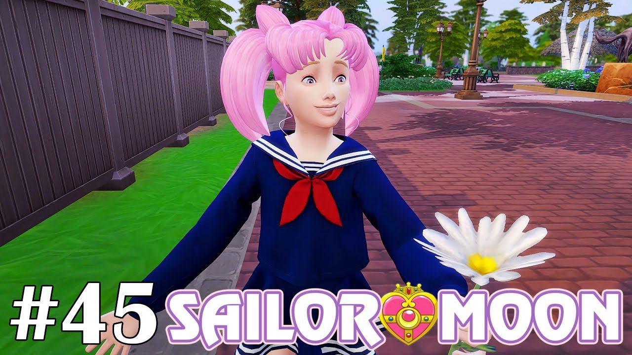 В поисках нового котика - The Sims 4 - Sailor Moon #45 смотреть онлайн