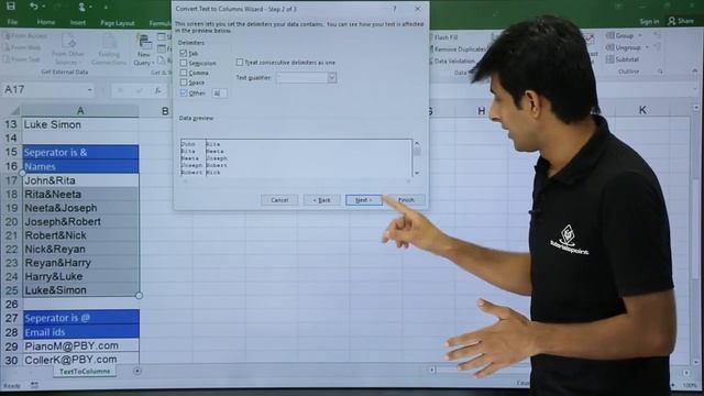 MS Excel - Text to Columns смотреть онлайн