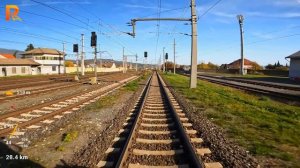Cab ride Tarvisio - Klagenfurt - train drivers view in 4K