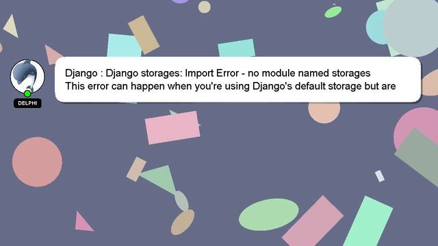 Django : Django storages: Import Error - no module named storages смотреть онлайн