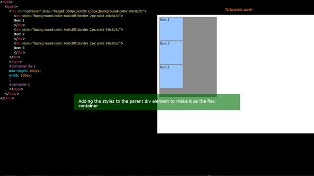 CSS Flexbox (Flexible box) page layout - Aligning content inside flex container element смотреть онлайн