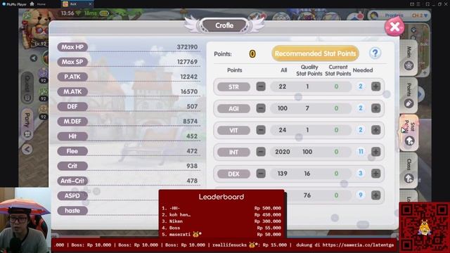 FULL GUIDE HOW TO MAKE SNIPER INT 2K FOR F2P | RAGNAROK X | ROX смотреть онлайн