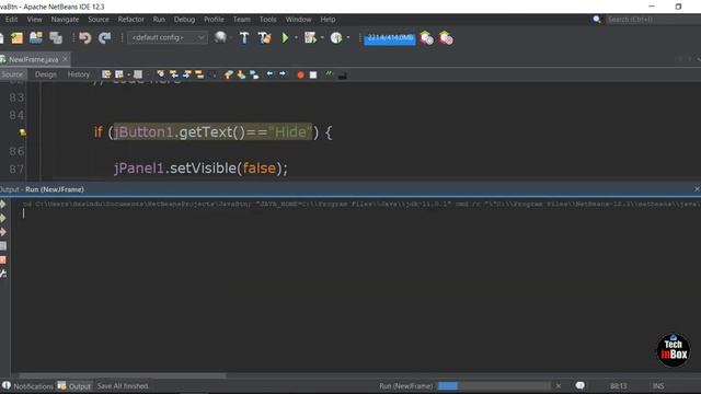 Java button click event jpanel Show Hide in Java ? | java for beginners смотреть онлайн