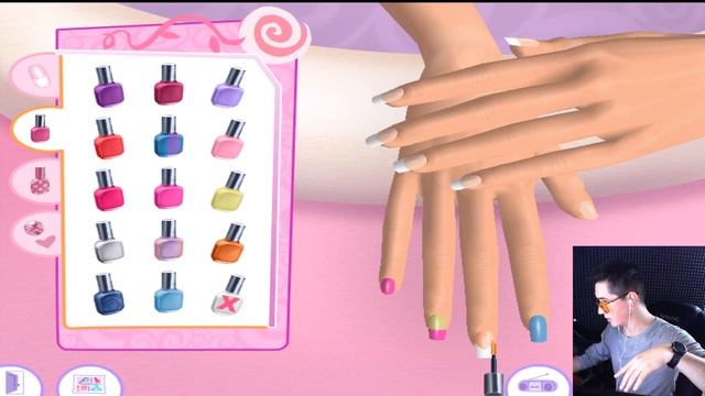 БАРБИ САЛОН КРАСОТЫ / ИГРЫ ДЛЯ ДЕВОЧЕК / БАРБИ ТРЕШ игра / парень делает мейкап смотреть онлайн