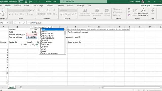 tableau d'amortissement sur excel ou libre office calc смотреть онлайн