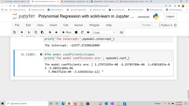 Polynomial Regression with scikit learn in Jupyter Notebook смотреть онлайн