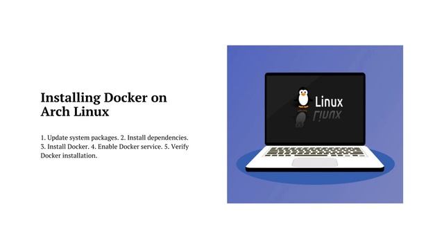 How to install Docker on Arch Linux | Docker is installed running correctly | Install Docker packag смотреть онлайн