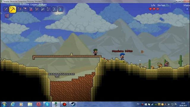 Прохождение игры Terraria, Часть #1 "Первые шаги" смотреть онлайн