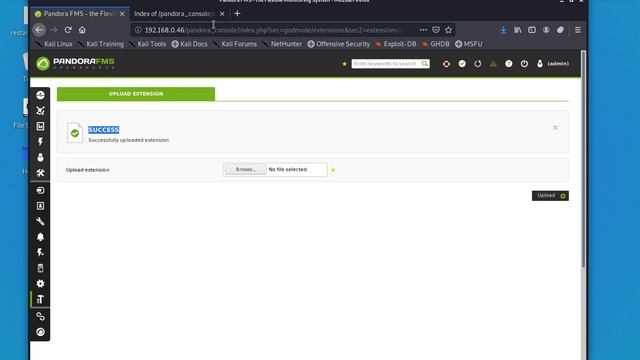 Pandora FMS "reverse shell via extension upload" смотреть онлайн