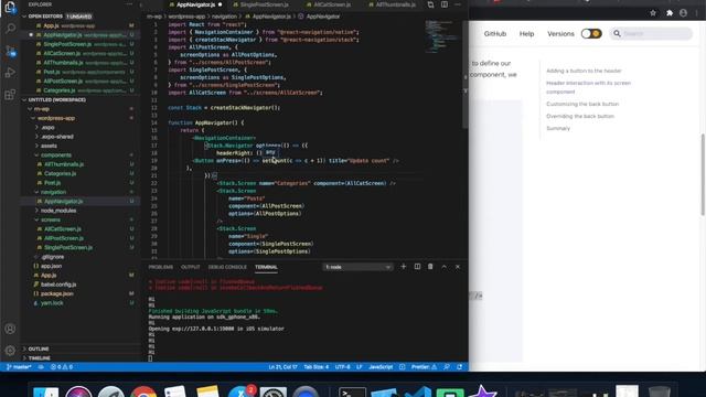 12 حول موقعك لتطبيق ريأكت نيتف وضع اسم لكل شاشة ووضع search icon على header смотреть онлайн