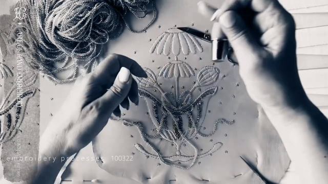 Hand embroidery processes by Irena Gasha смотреть онлайн