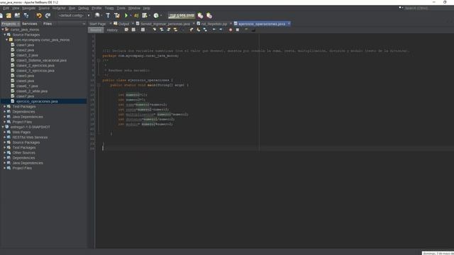 suma, resta, multiplicación, división en Java - Ejercicio básico principiantes смотреть онлайн