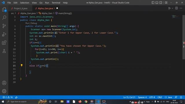 A quick and easy Alphabet Generator program in Java | #quickprog #java #coding смотреть онлайн
