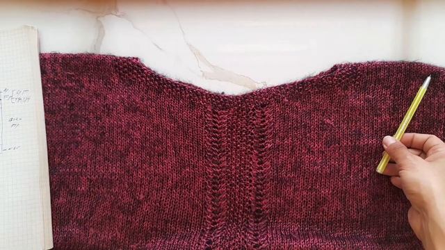 Женская майка спицами на размер 46-48 мини МК  схема узора?