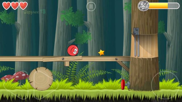 Красный Шарик вышел против Босса дремучего леса Red Ball смотреть онлайн