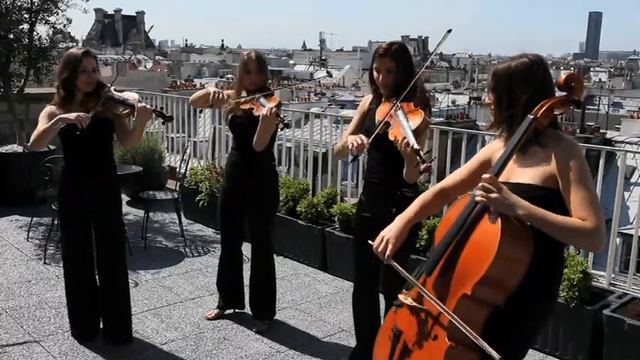 Ivana String Quartet playing Lady Madonna by The Beatles смотреть онлайн