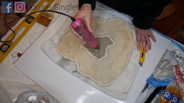 How To Make a Plaster Base for a Resin Geode. Must See! смотреть онлайн