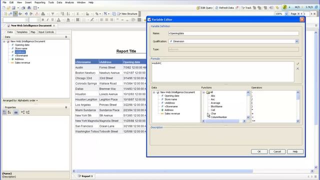 SAP BO WEBI - string and date function Part 1 смотреть онлайн