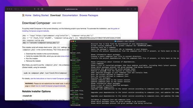 How to Install Composer | williamsk смотреть онлайн