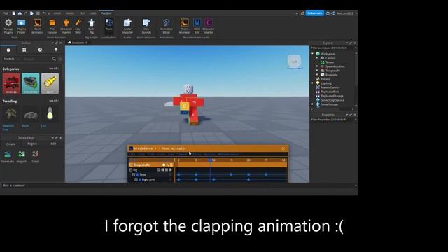 my first roblox animation (kazotsky kick animation) classic смотреть онлайн