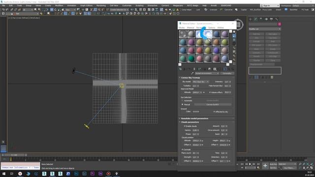 Настройка освещения в экстерьере | Процедурные карты неба в Corona Render 9 смотреть онлайн