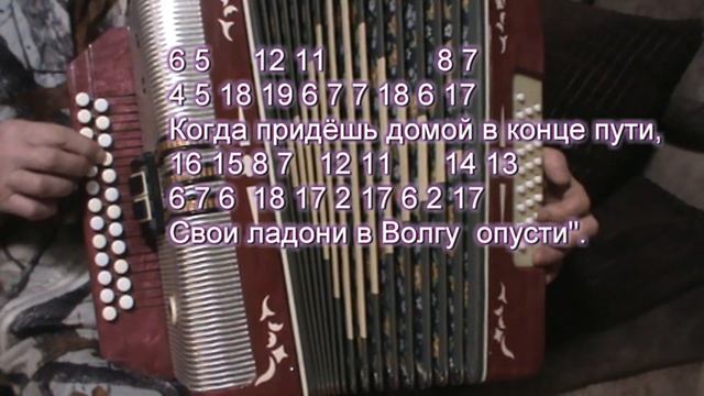 Течёт река Волга с нотами в цифрах смотреть онлайн