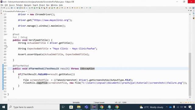 Take screenshot only for failed test cases in selenium WebDriver смотреть онлайн