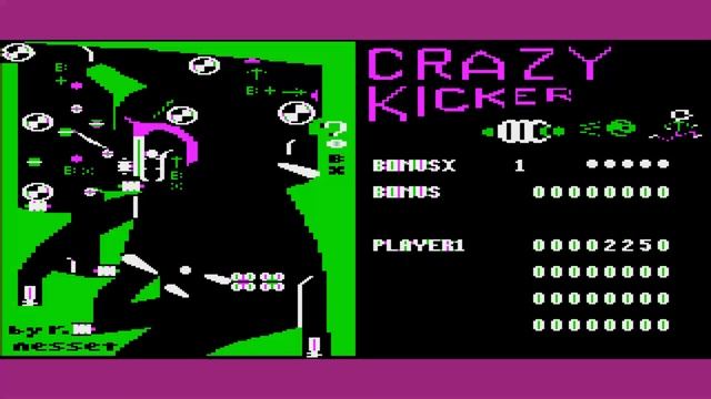 ATARI 8BIT XL XE 400 800 600 1200 Crazy Kicker By R Nesset Pinball Construction Set FLIPPER смотреть онлайн
