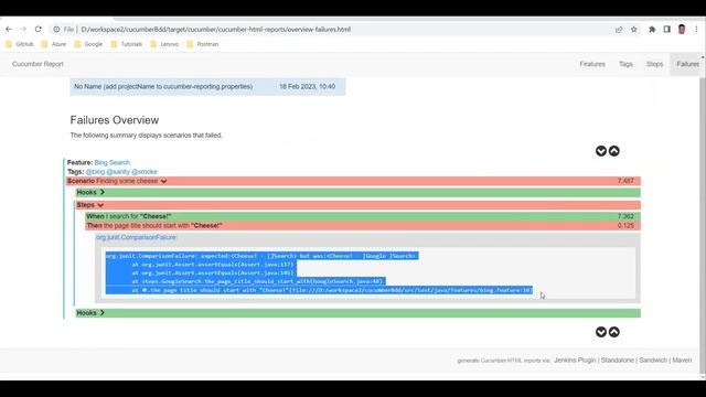 11 | Cucumber Tutorial | Cucumber HTML Report | Failed Screenshots смотреть онлайн
