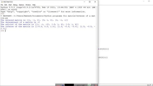 #15 Python Programming || Inverse of a Matrix || Part II смотреть онлайн