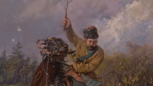 Сверчков Николай Егорович (1817-1898). «Охота с борзыми» (1893 г.) смотреть онлайн