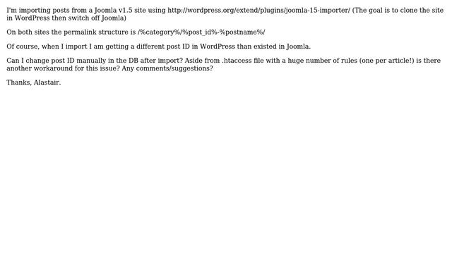 Wordpress: How to change Post ID during import? смотреть онлайн