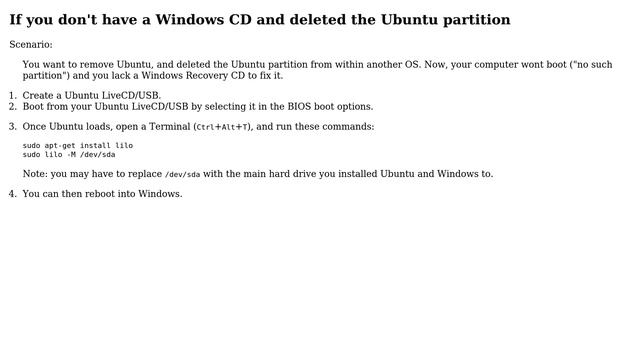 Ubuntu: How to remove Ubuntu and put Windows back on? смотреть онлайн