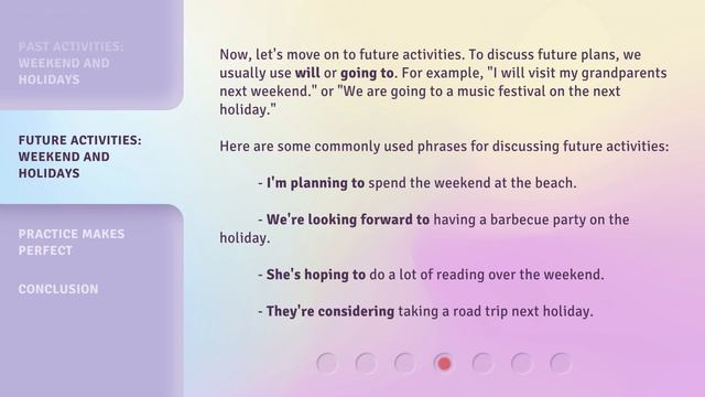 Chit-Chatting About Weekend and Holiday Plans: Past and Future! смотреть онлайн