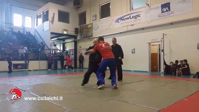 Wang Xian Taiji Italy: Competition Tui Shou highlights 2 смотреть онлайн